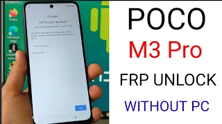 Poco M3 Pro 5G FRP Bypass MIUI 12.5 Without Pc | Poco  Google Account Bypass 2023