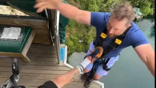 Spartan Kick Bungy into New Zealand River