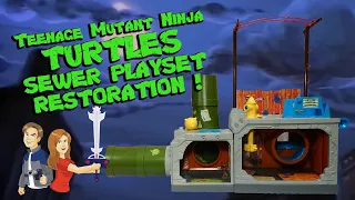 Teenage Mutant Ninja Turtles Sewer Playset Restoration! TMNT Vintage Toy