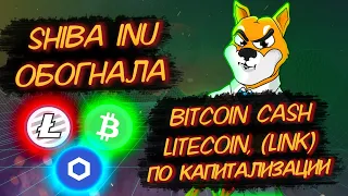 SHIBA INU ОБОГНАЛА ПО КАПИТАЛИЗАЦИИ BITCOIN CASH, LITECOIN, CHAINLINK! НЕВЕРОЯТНЫЙ СКАЧОК ОБЪЁМА!