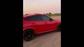 Drifting BMW X6 M stage 2 850HP #shorts