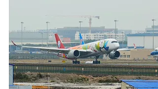 10 MUNITES Heavy Takeoffs & Landings | A330s,A350,B787s,B777s,B747s | Guangzhou Airport (CAN/ZGGG)