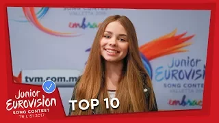 TOP 10! MOST WATCHED IN MARCH 2017 - JUNIOR EUROVISION SONG CONTEST