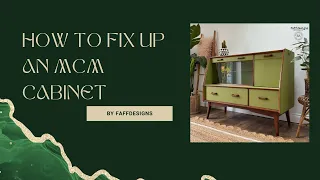 Mid-Century Modern Cocktail Cabinet | Silk Mineral Paint