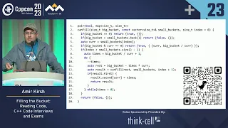 Lightning Talk: Filling the Bucket: Reading Code, C++ Code Interviews & Exams - Amir Kirsh - CppCon