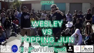 Wesley vs Popping Jun (Dem Bague Boyz) King of TURFinc 3 | TURFinc x Gilman Art Walk Battle 4