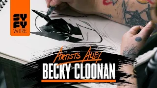 Watch Becky Cloonan Draw Batman (Artists Alley) | SYFY WIRE