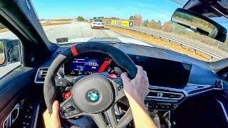 2024 BMW M3 CS - POV Quick Track Drive (BMW Performance Center)  (Binaural Audio)