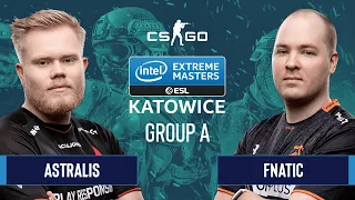 CS:GO - Astralis vs. Fnatic [Overpass] Map 1 - Group A - IEM Katowice 2020