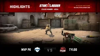 MVP PK vs TYLOO | Highlights | StarLadder Major Berlin 2019: Asia Minor