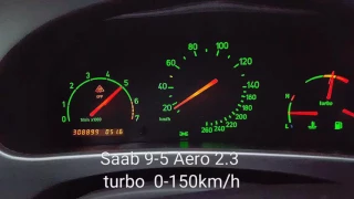 Saab 9-5 Aero 2.3 Turbo Acceleration | Przyspieszenie 0-150 km/h