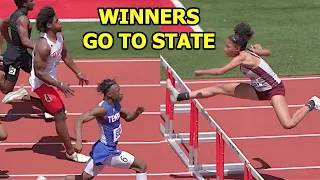 WINNERS GO TO STATE!! Regional Track Meet 3A 6A Highlights 2022