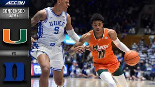 Miami vs. Duke Condensed Game | 2021-22 ACC Men’s Basketball