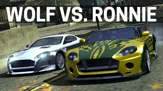 NFS Most Wanted - WOLF vs. RONNIE Full Race