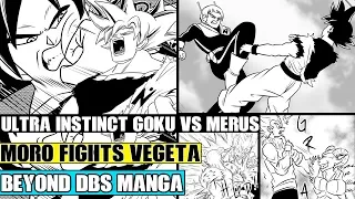 Beyond Dragon Ball Super: Ultra Instinct Goku Vs Merus! Moro Vs Vegeta On Earth! Gohan Vs Moro!