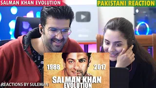 Pakistani Couple Reacts To SALMAN KHAN Evolution ( 1988 - 2017 )