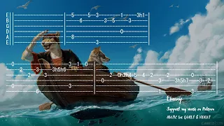 Celtic Irish Sea Shanty - Pirate Adventure [Full Acoustic Guitar Tab by Ebunny] Fingerstyle