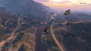 GTA 5 epic moment Trevor destroys 3 military jets