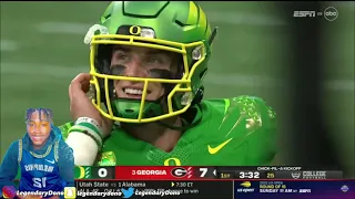 BO PIX STILL POO POO TRASH LOL! #11 Oregon vs #3 Georgia College Football WEEK 1 Reaction!