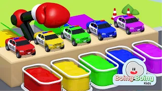 Learn colors with Police cars.