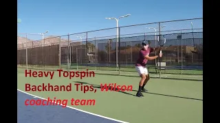 How To Hit Heavy Topspin One Hand Backhands, Practice and Tips.