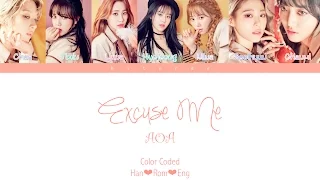 AOA - Excuse Me COLOR CODED LYRICS HAN/ROM/ENG