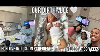 LABOR AND DELIVERY VLOG 2023 | Positive Induction Experience at 39 weeks !!