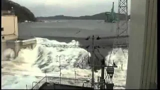 Tsunami video-Miyako City, Iwate