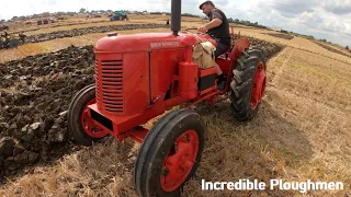 1955 David Brown 30D 2.7 Litre 4-Cyl Diesel Tractor (41 HP) with Plough