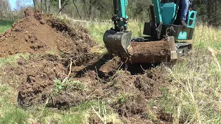 Concrete Pier Removal With the Mini Excavator