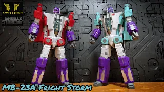 Review Transformers FansHobby MB-23A Fright Storm Masterpiece Dreadwind Powermasters Javitron Show.z