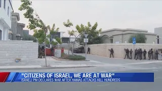Israeli Prime Minister declares war after Hamas attacks kill hundreds