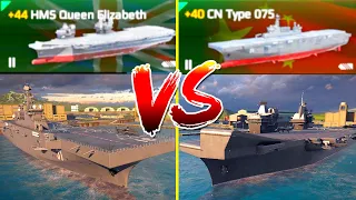 HMS Queen Elizabeth VS CN Type 075 - Modern Warships