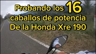 Exigiendo la Honda XRE 190