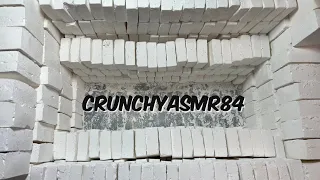 380 Gym Chalk Blocks & Squares | Oddly Satisfying | Mass Crush | Sleep Aid | ASMR