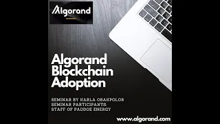 BLOCKCHAIN TECHNOLOGY & ALGORAND BLOCKCHAIN - Seminar held in Port-Harcourt by Karla Obakpolor