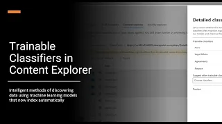 Trainable Classifiers in Content Explorer (2 Minute Tuesdays!)