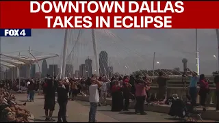 Solar eclipse viewed by thousands in Dallas