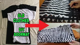 How to make doormat using old clothes | how to recycle old clothes | Home Made Doormat | Letsrak