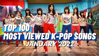 [TOP 100] MOST VIEWED K-POP SONGS OF ALL TIME (JANUARY 2022)