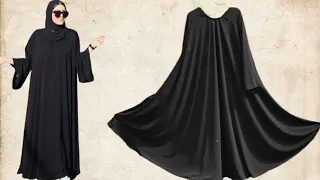 easy abaya cutting step by step for Beginners|| abaya cutting Dubai style #namalboutique