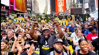Best Moments from the SAG/AFTRA STRIKE RALLY in Times Square!