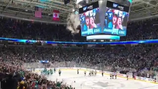 San Jose Sharks celebrate after game 7 win against Las Vegas Golden Knights NHL.  Please subscribe