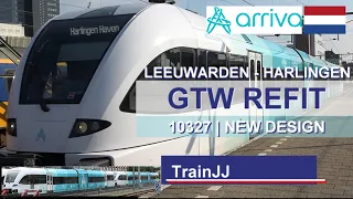 ▶ Arriva GTW Refit New design 10327 | Leeuwarden - Harlingen Netherlands 372 | Stadler GTW | 4K