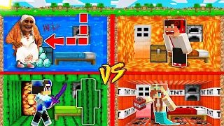 STRASZNA BABUSZKA vs BAZA TNT, LAWA, WODA, KAKTUS W MINECRAFT?! GPLAY & LUMI