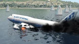 B747 Pilot Over Ran Runway After Being Attacked By Flight Attendant | XP11