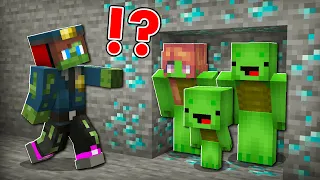 How Mikey FAMILY Became DIAMOND ORE And Escape From SUPER Zombie JJ ? - (Maizen)