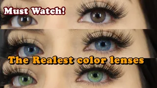 The Most REALISTIC COLOUR LENSES! |JUST4KIRA| COLOUR LENSES