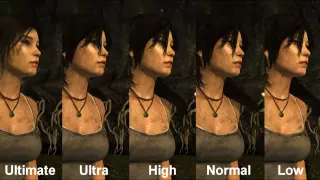 Tomb Raider 2013 PC Graphics Comparison [Ultimate-Very High-High-Normal-Low]