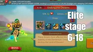 Lords mobile Elite stage 6-18 f2p|Ending the dreams Elite stage 6-18